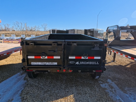 Used 2022 USED Iron Bull 72 x 12 DTB Dump Trailer with 14,999 lb. GVWR