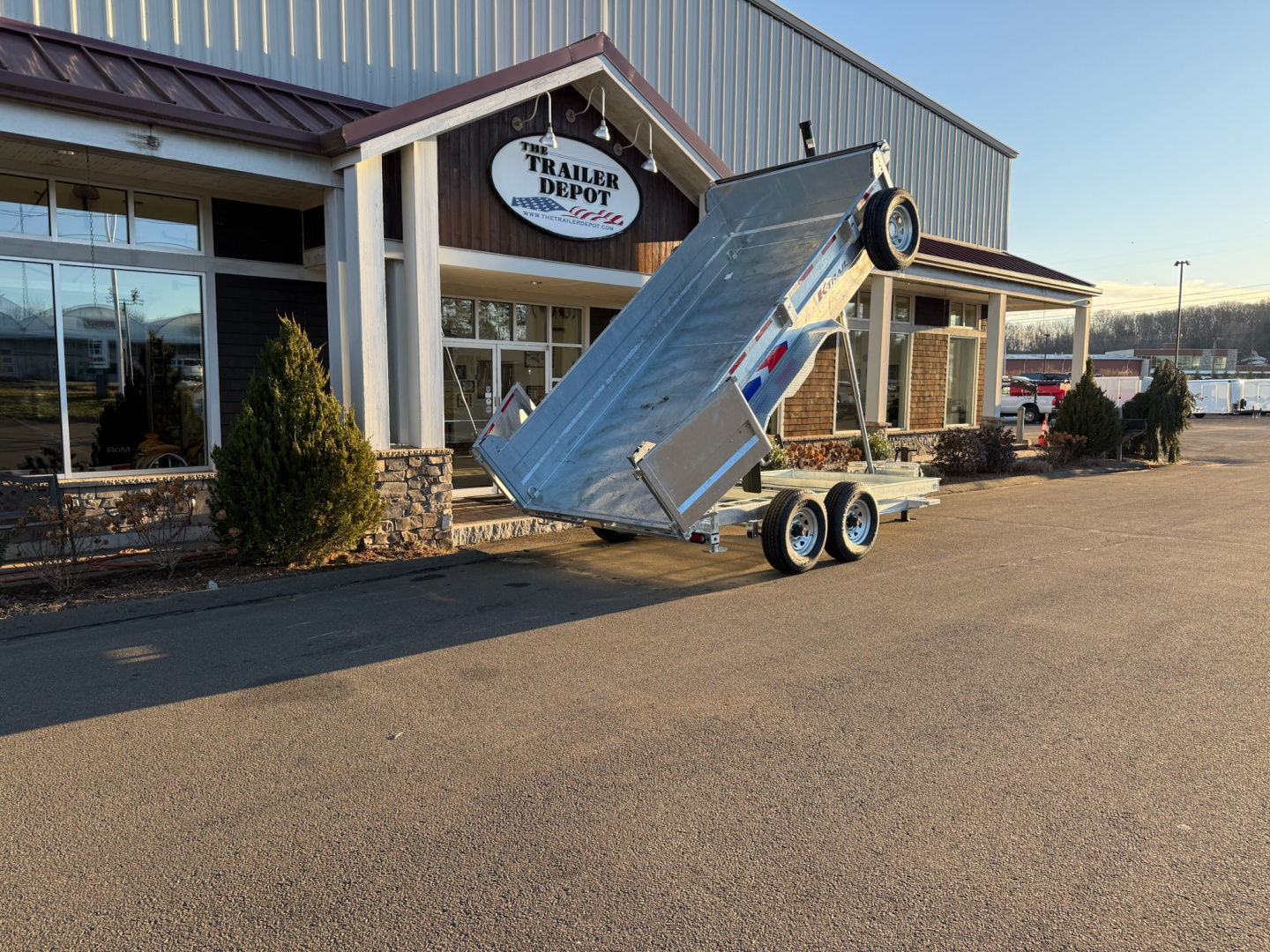 New K-Trail 6'10" x 14' Heavy Duty Dump Trailer 14K