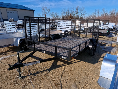 Used 2023 USED Teske Manufacturing 78 x 12 Utility with End and Side Ramps, 2,990lb. GVWR