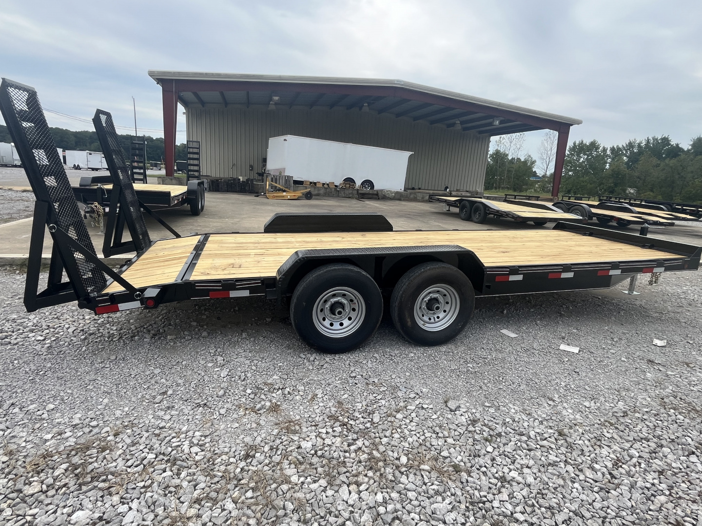 New 2026 Trailblazer 82X20 EQUIPMENT TRAILER W/STAND UP RAMPS