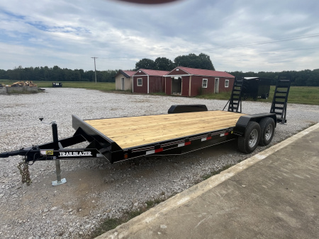 New 2026 Trailblazer 82X20 EQUIPMENT TRAILER W/STAND UP RAMPS