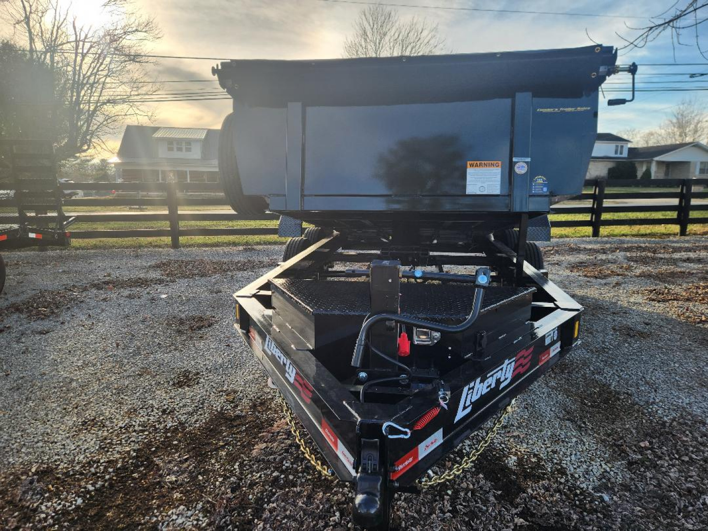 New 2026 Liberty 14K 83X14 Scissor Hoist Dump Trailer