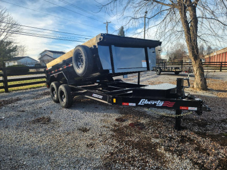 New 2026 Liberty 14K 83X14 Scissor Hoist Dump Trailer