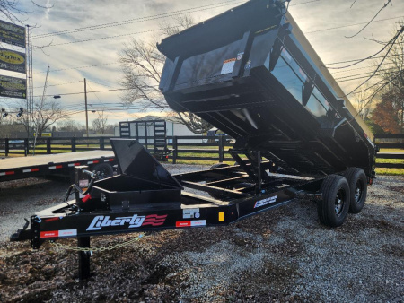 New 2026 Liberty 14K 83X14 Scissor Hoist Dump Trailer