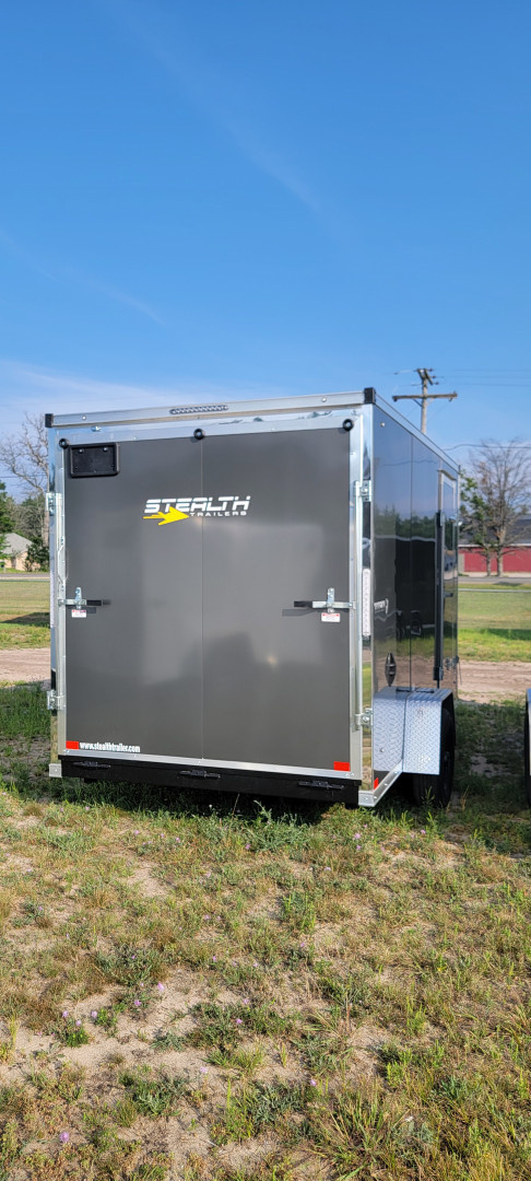 New 2025 Stealth Trailers 7X12 CHARCOAL7'TALL 3.5K Cargo / Enclosed Trailer
