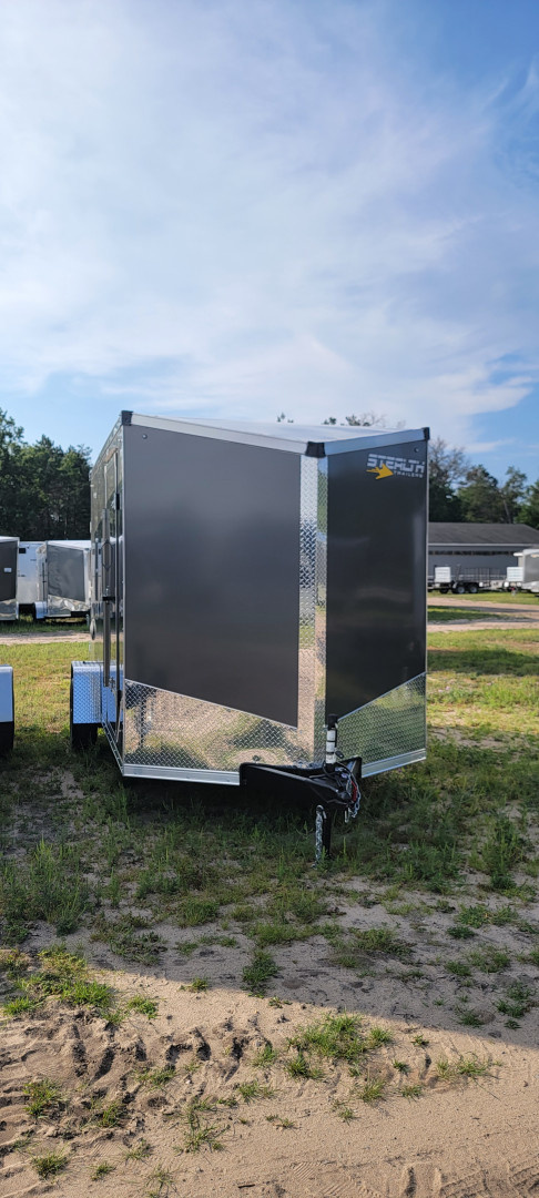 New 2025 Stealth Trailers 7X12 CHARCOAL7'TALL 3.5K Cargo / Enclosed Trailer