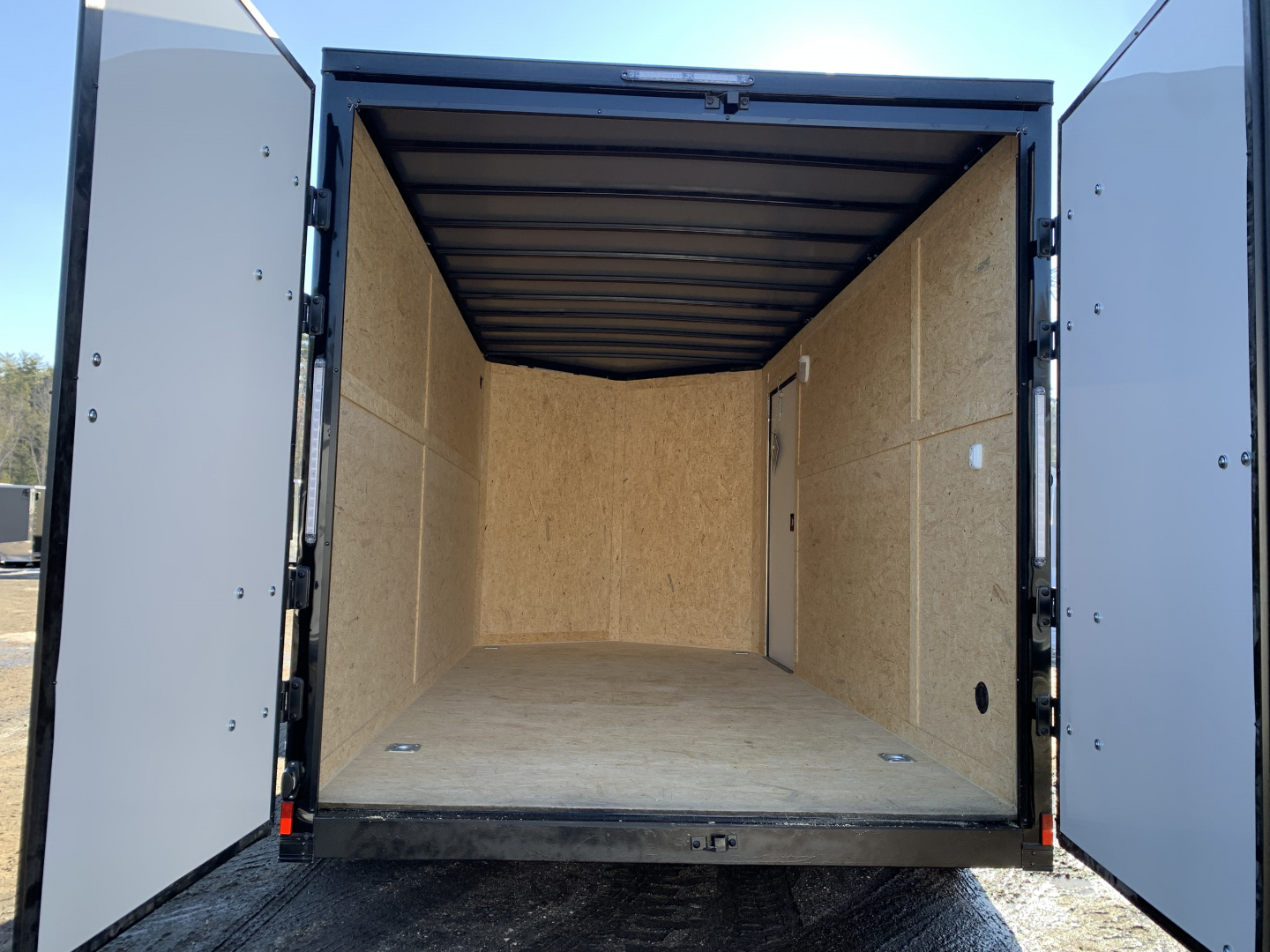 New 2026 Spartan 7X14 +2ft V-nose/ 7' interior height / Polycore Exterior / 16" OC Construction/ Barn Door- 7000GVW