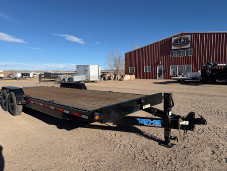 Used 2021 Top Hat Trailers EH24X83-14E-F Equipment Trailer 14K W/Jumbo Ramps