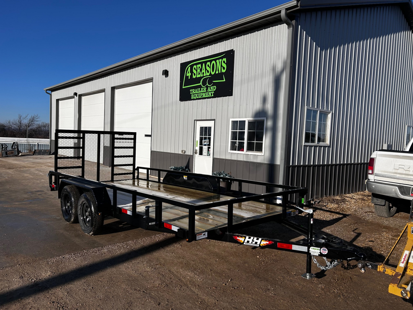 New 2026 H&H Trailers 82"X16' Rail Side Utility 7k gvwr Utility Trailer