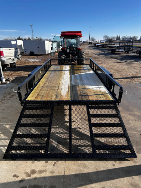 New 2026 H&H Trailers 82"X16' Rail Side Utility 7k gvwr Utility Trailer
