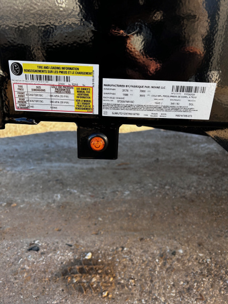 New 2026 H&H Trailers 82"X16' SOLID SIDE 7K GVWR 4' GATE Utility Trailer