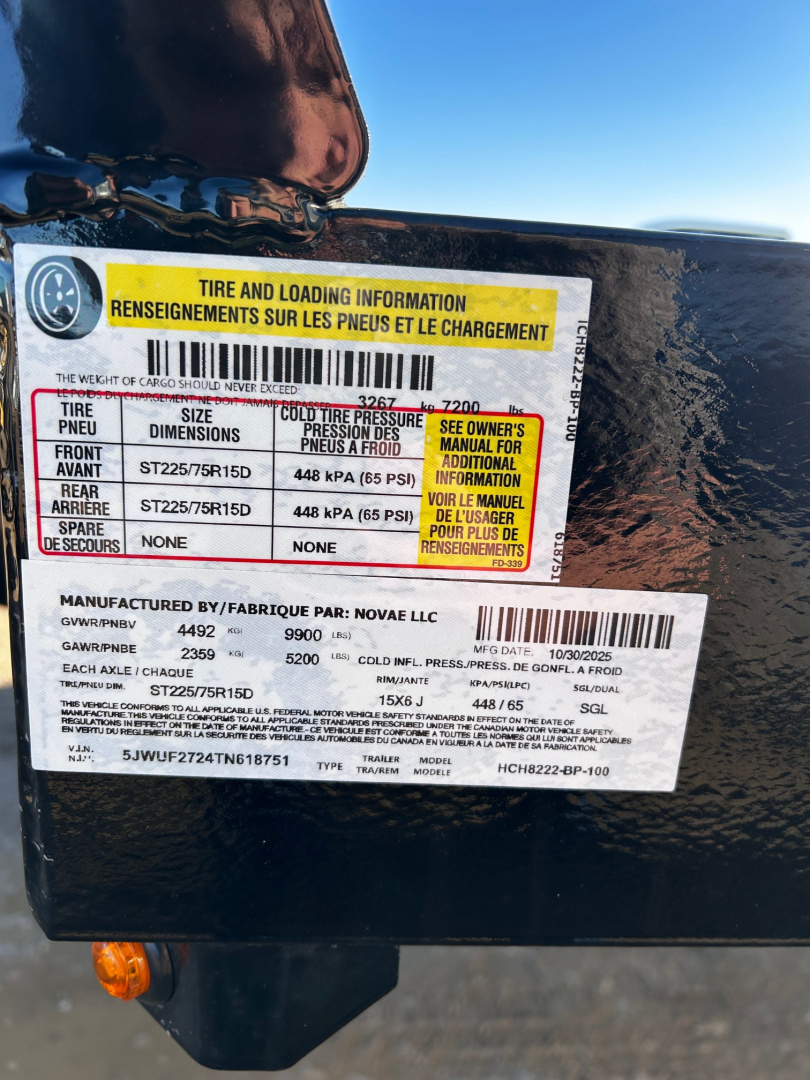 New 2026 H&H Trailers 82X22 9.9K SLIDE-OUT RAMPS Car / Racing Trailer