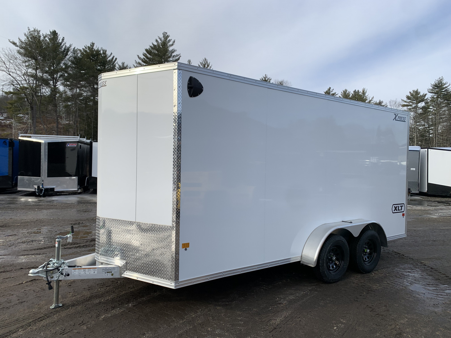 New 2026 High Country 7x16 + 18" V-Nose/ XLT Aluminum trailer / 7'interior -7000GVW