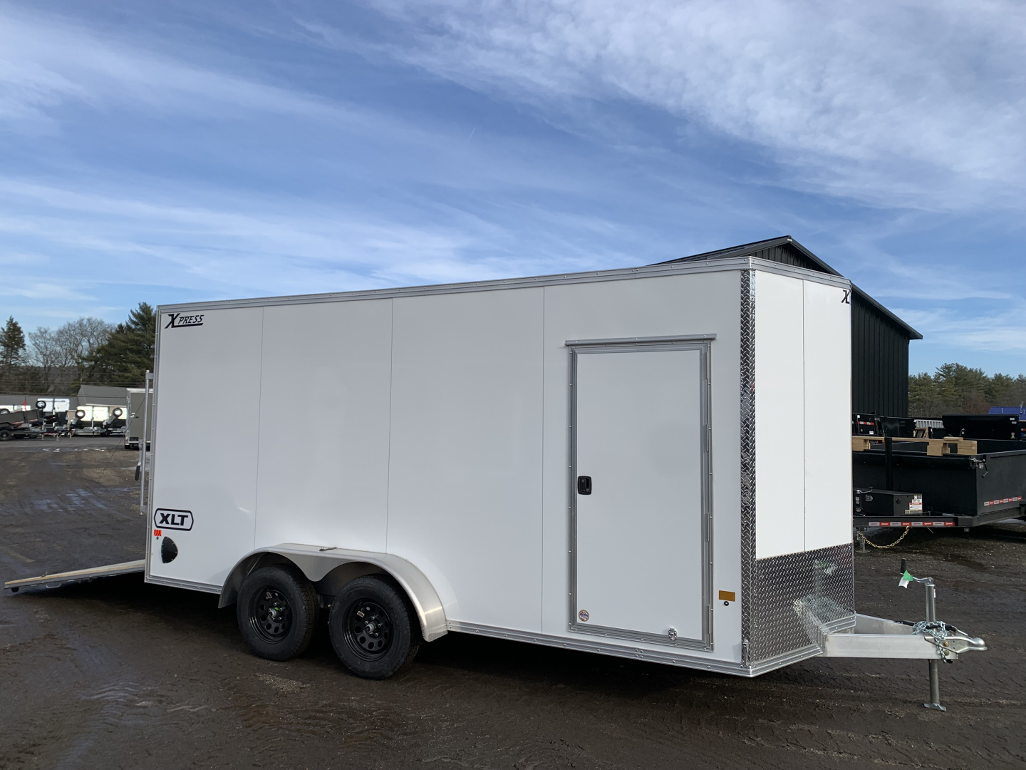 New 2026 High Country 7x16 + 18" V-Nose/ XLT Aluminum trailer / 7'interior -7000GVW