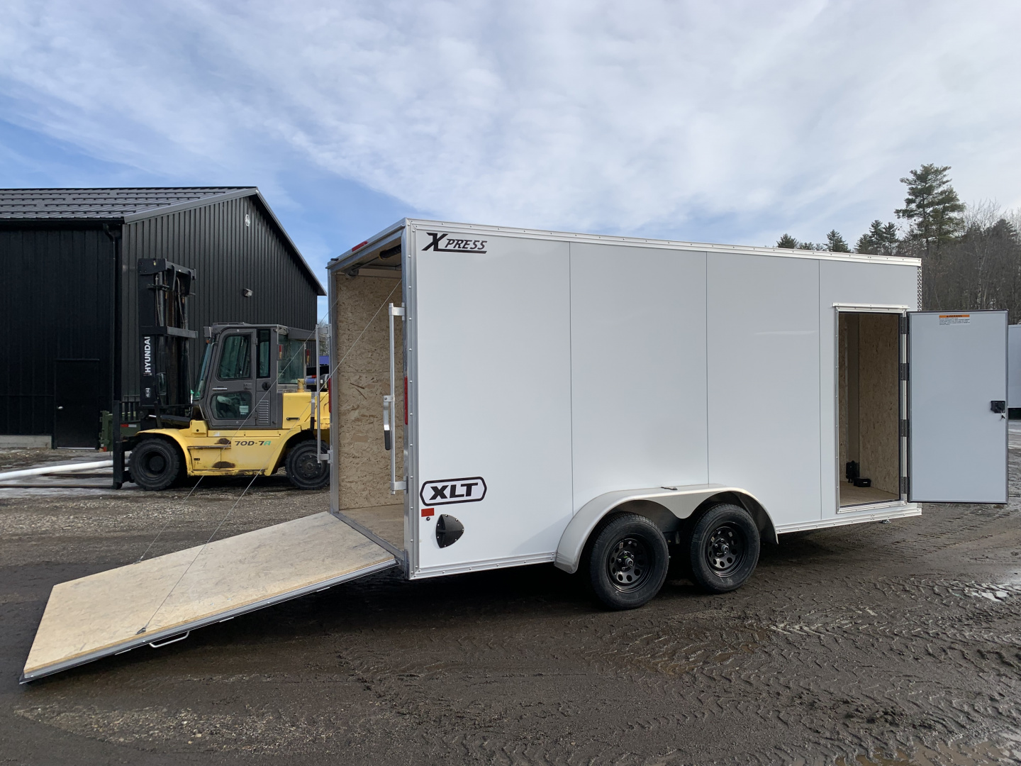 New 2026 High Country 7x16 + 18" V-Nose/ XLT Aluminum trailer / 7'interior -7000GVW