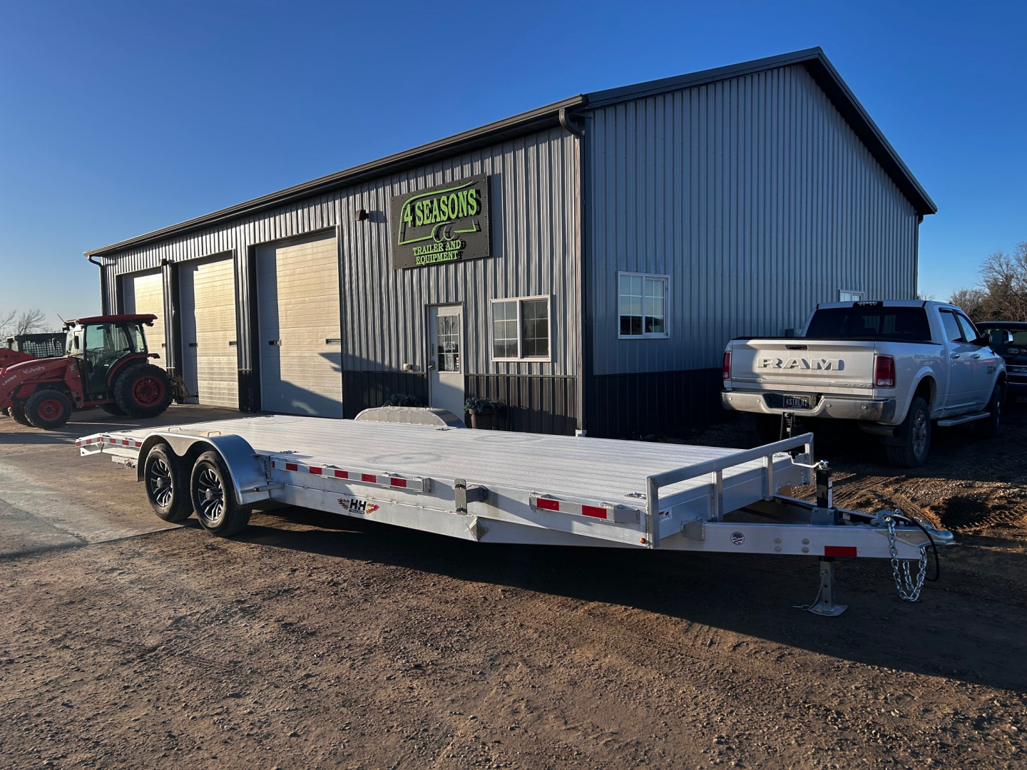 New 2026 H&H Trailers 82X24 9.9K GVWR ALUMINUM Car / Racing Trailer