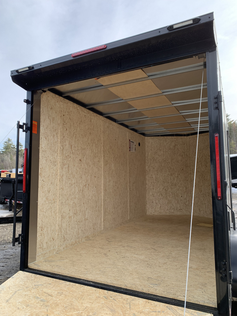 New 2026 Pace American 7x14 + 2ft V nose/ Rear Spoiler/ Polycore / Blackout - 7000GVW