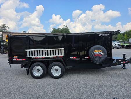 New 2026 PROSPECTOR 7X16 16K TELESCOPING DUMP TRAILER WITH 4' WALLS AND SPREADER GATE