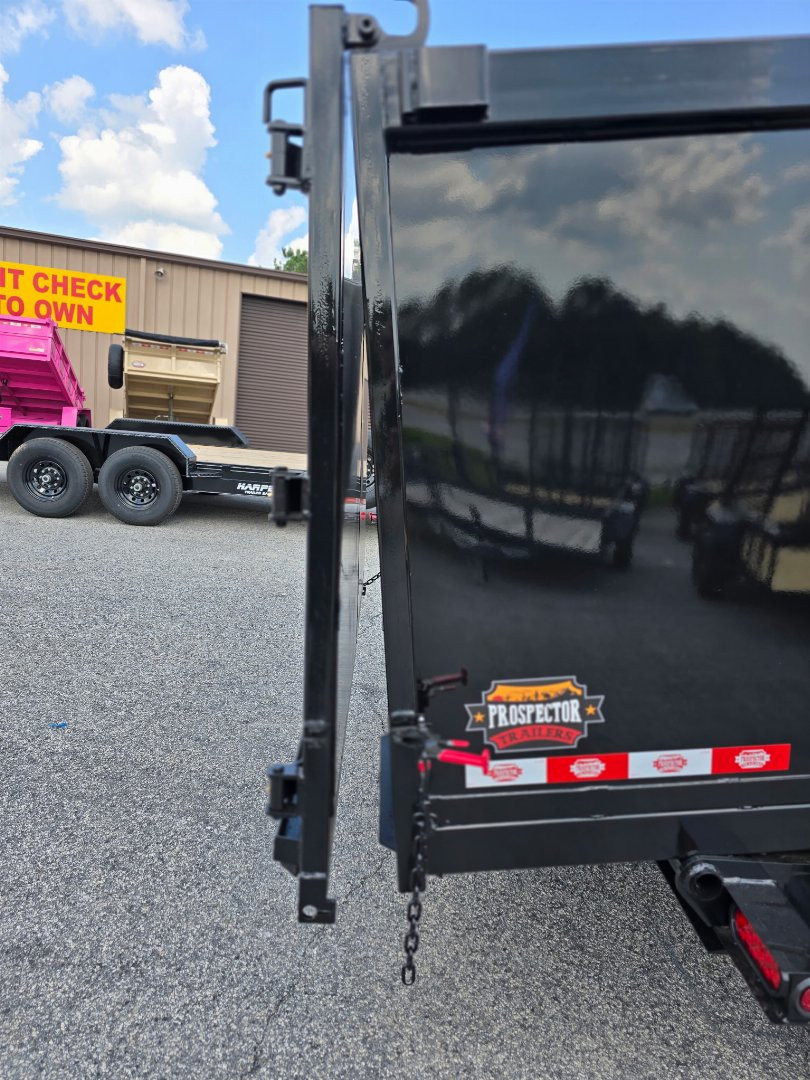 New 2026 PROSPECTOR 7X16 16K TELESCOPING DUMP TRAILER WITH 4' WALLS AND SPREADER GATE