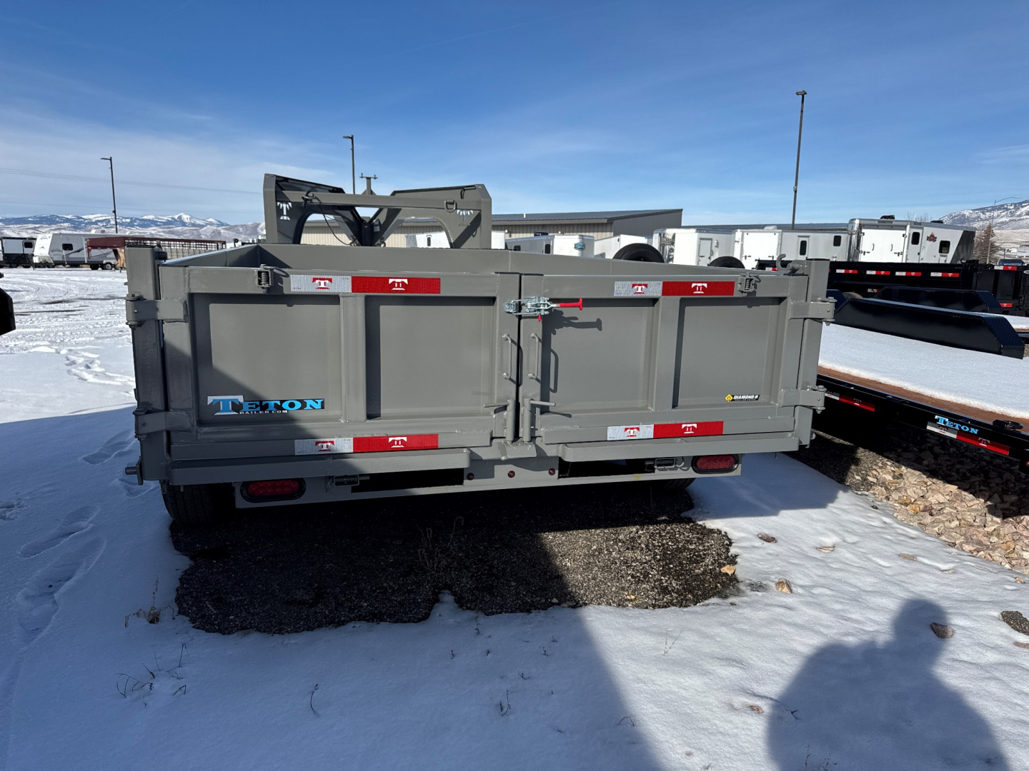 New 2026 Teton Trailer 14k GN Dump