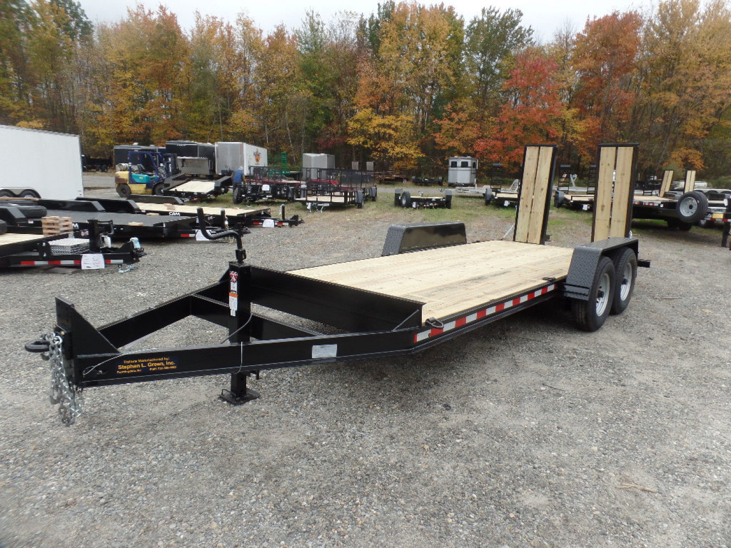 New 18 ft. Equipment Trailer can Haul 11,000 lbs. Payload, 14,000 lb. GVWR