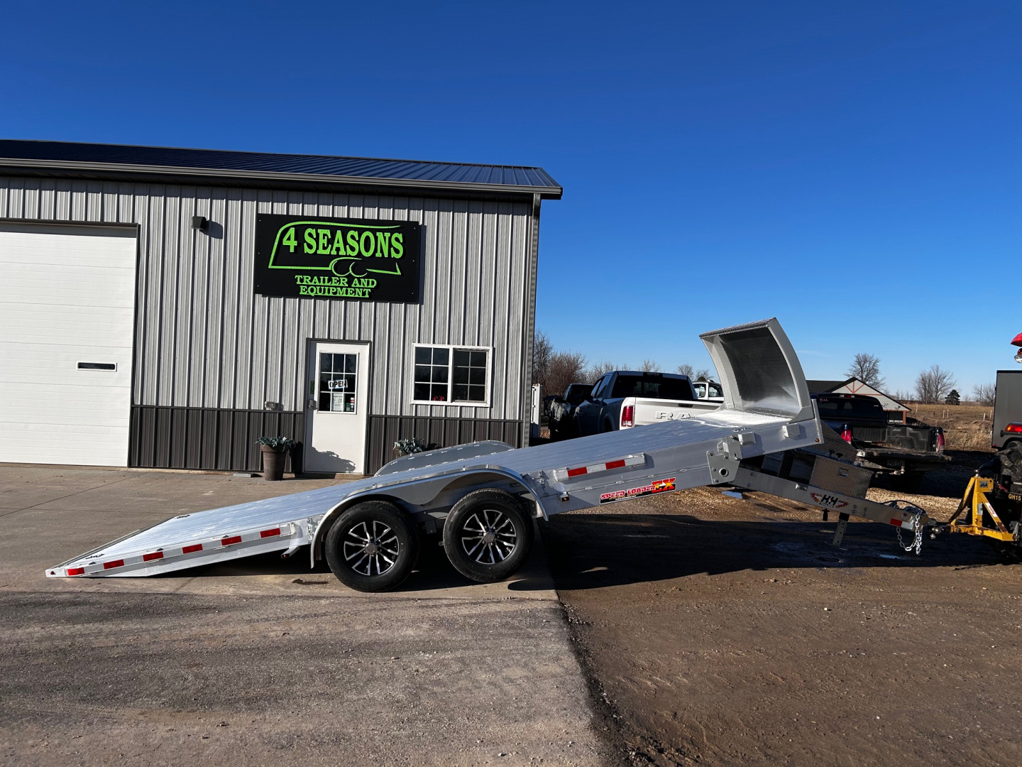 New 2026 H&H Trailers 82"X20' EXA ALUMINUM SPEEDLOADER POWER TILT/ ROCK GUARD Car / Racing Trailer