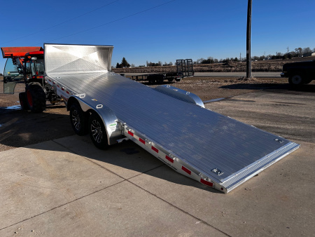 New 2026 H&H Trailers 82"X20' EXA ALUMINUM SPEEDLOADER POWER TILT/ ROCK GUARD Car / Racing Trailer