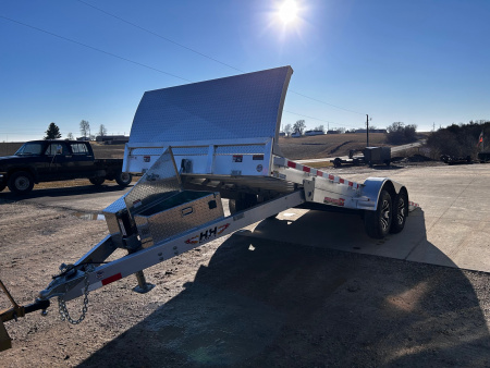 New 2026 H&H Trailers 82"X20' EXA ALUMINUM SPEEDLOADER POWER TILT/ ROCK GUARD Car / Racing Trailer