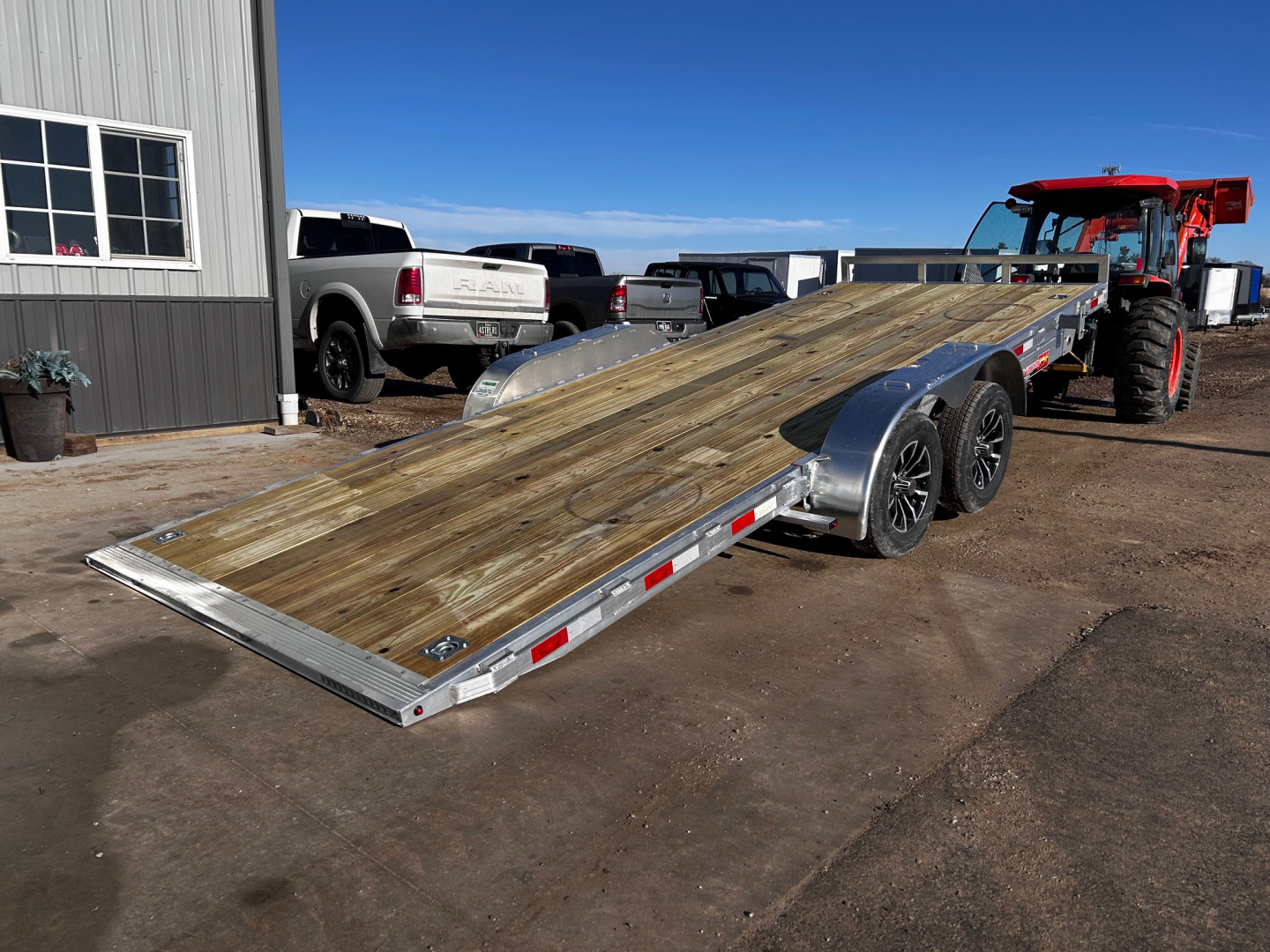 New 2026 H&H Trailers 82"X20' Aluminum Speed loader power tilt 7k gvwr Car / Racing Trailer
