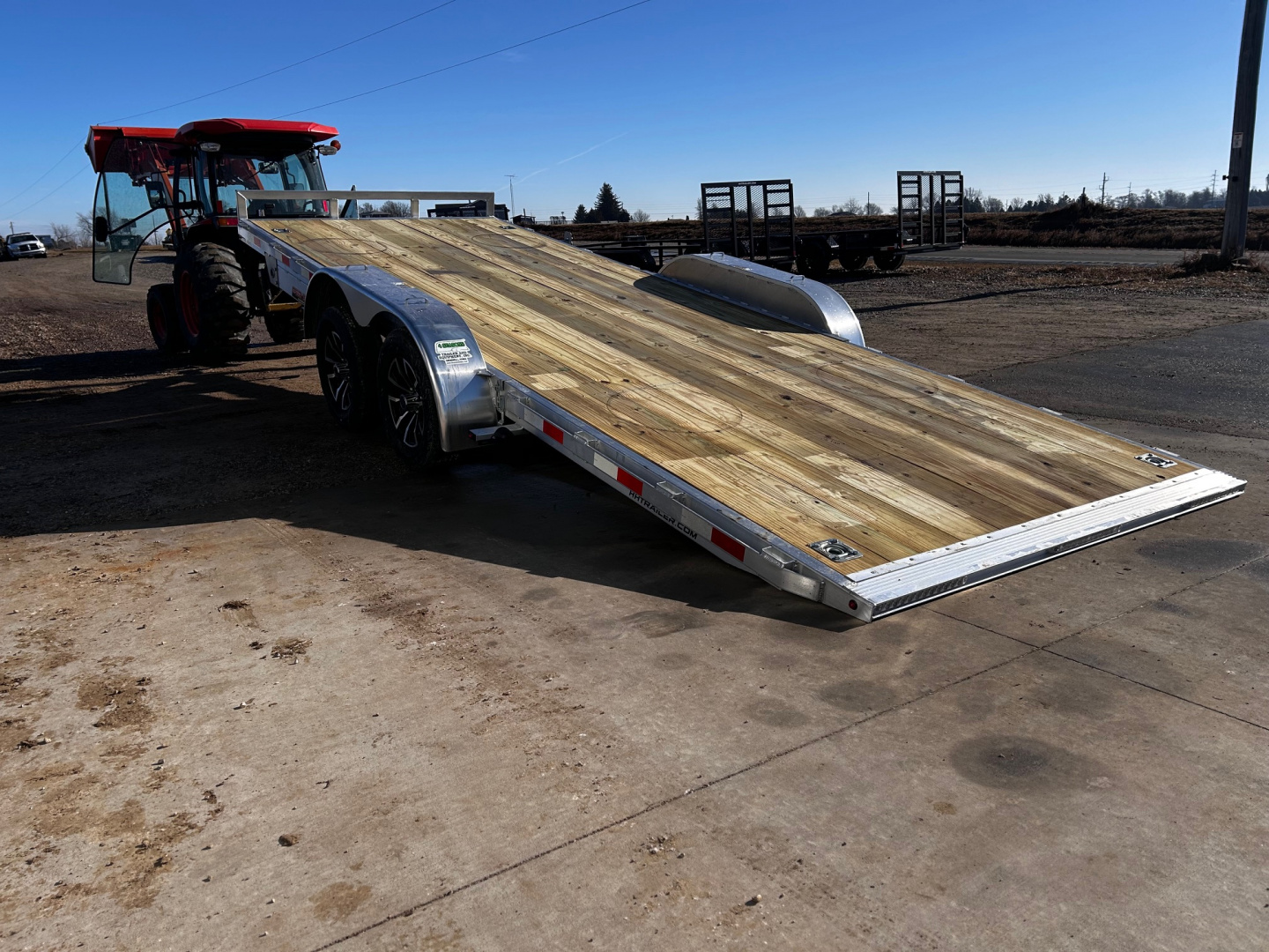 New 2026 H&H Trailers 82"X20' Aluminum Speed loader power tilt 7k gvwr Car / Racing Trailer