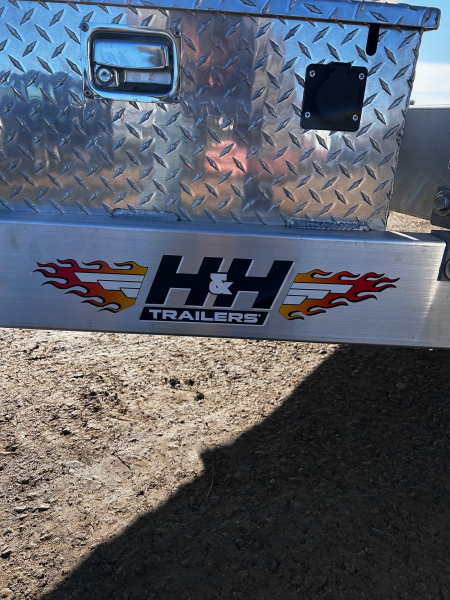 New 2026 H&H Trailers 82"X20' Aluminum Speed loader power tilt 7k gvwr Car / Racing Trailer