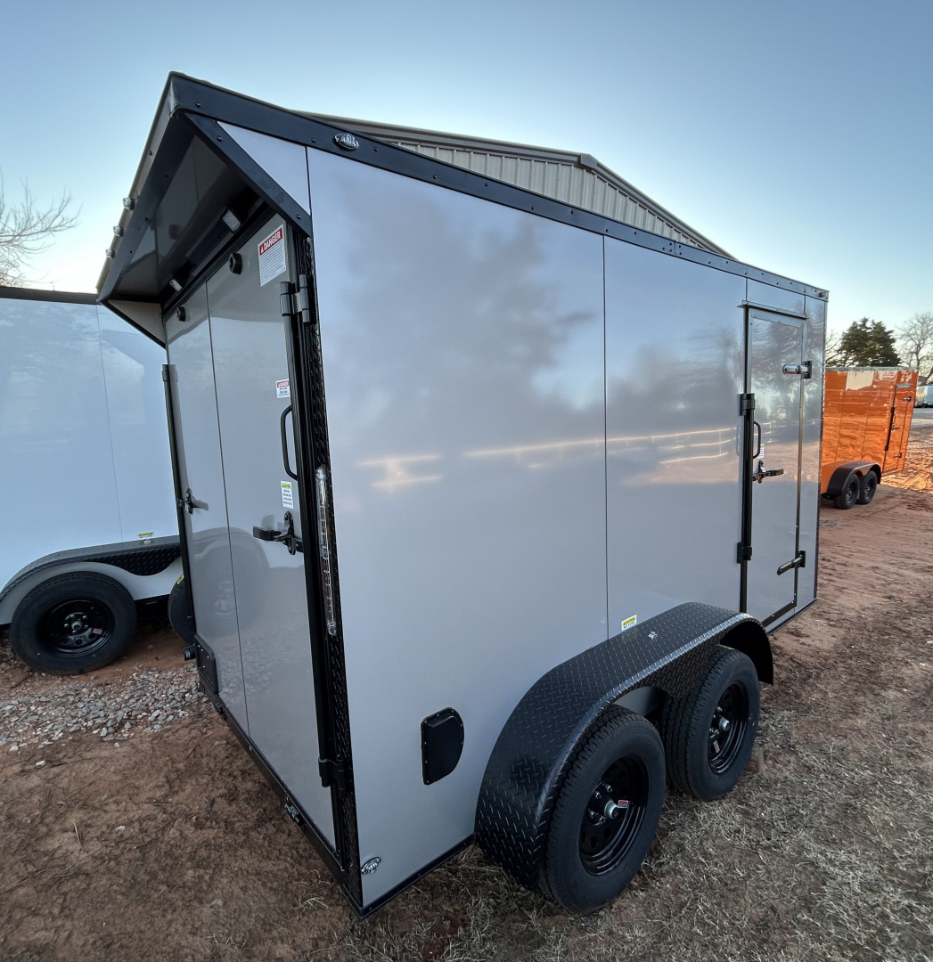 New 2026 Family Trailer 6x12 Tandem Axle Cargo / Enclosed Trailer- Screwless Exterior- Blackout Pkg- Rear Spoiler