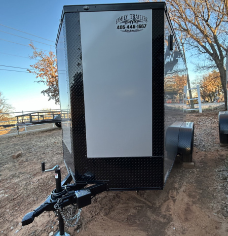 New 2026 Family Trailer 6x12 Tandem Axle Cargo / Enclosed Trailer- Screwless Exterior- Blackout Pkg- Rear Spoiler