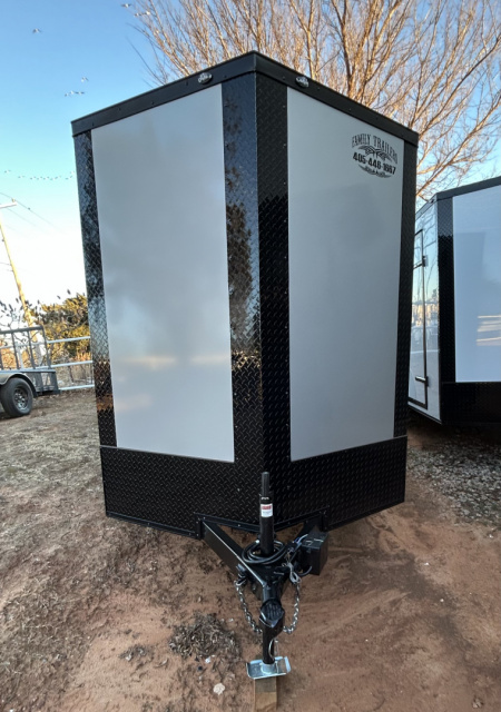 New 2026 Family Trailer 6x12 Tandem Axle Cargo / Enclosed Trailer- Screwless Exterior- Blackout Pkg- Rear Spoiler