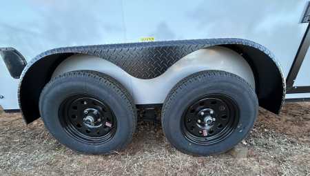 New 2026 Family Trailer 6x12 Tandem Axle Cargo / Enclosed Trailer- Screwless Exterior- Blackout Pkg- Rear Spoiler