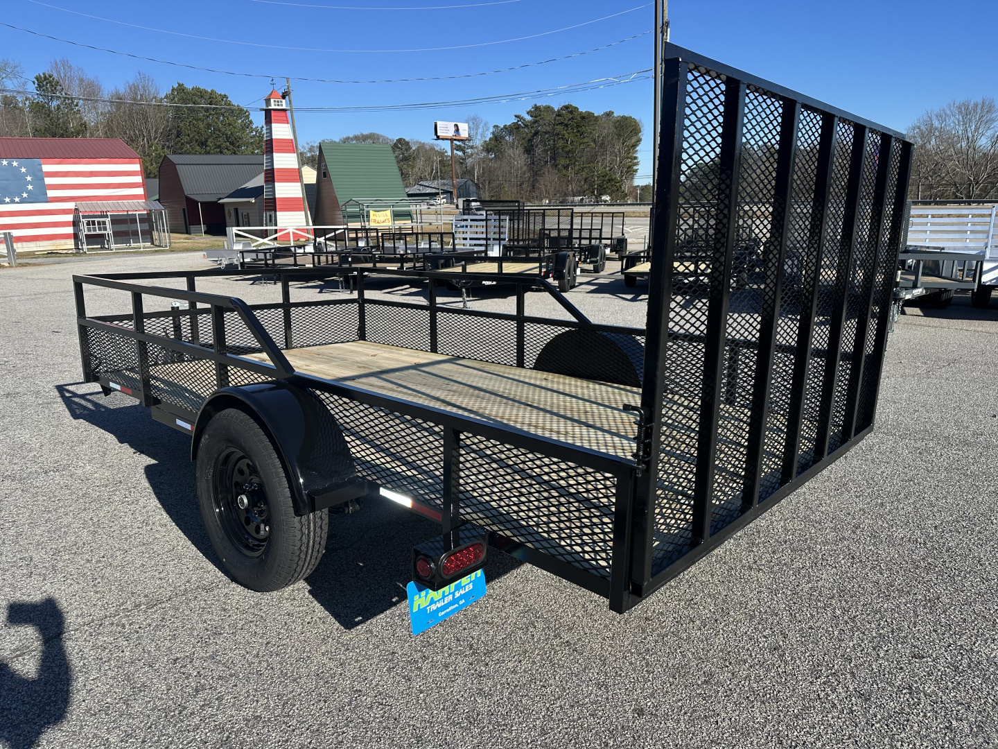 New 2026 6.5X12 CUSTOM RAIL SINGLE AXLE UTILITY TRAILER