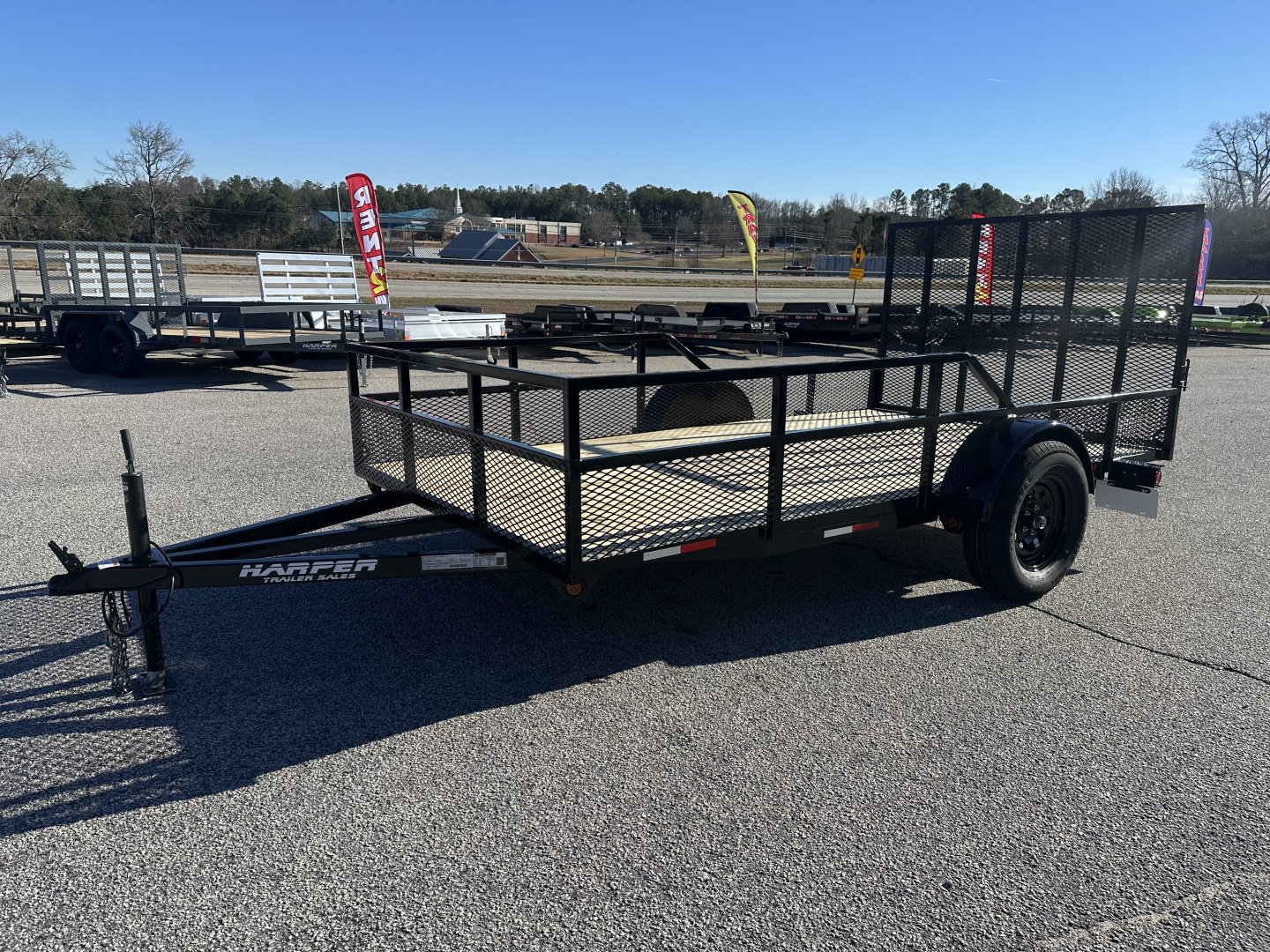 New 2026 6.5X12 CUSTOM RAIL SINGLE AXLE UTILITY TRAILER