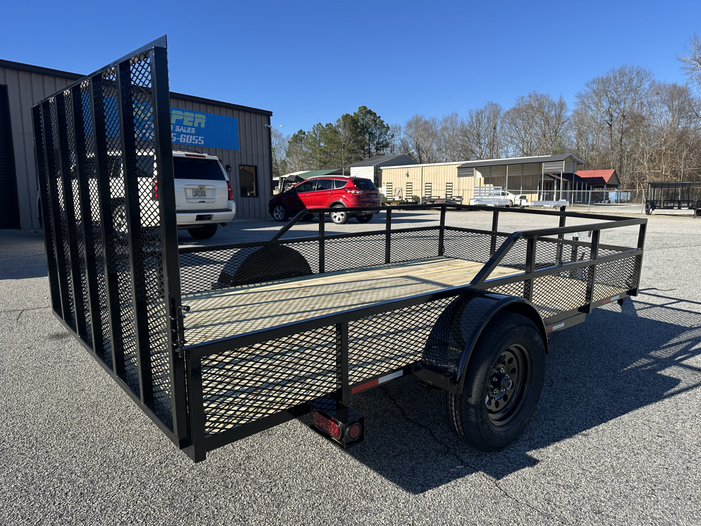 New 2026 6.5X12 CUSTOM RAIL SINGLE AXLE UTILITY TRAILER