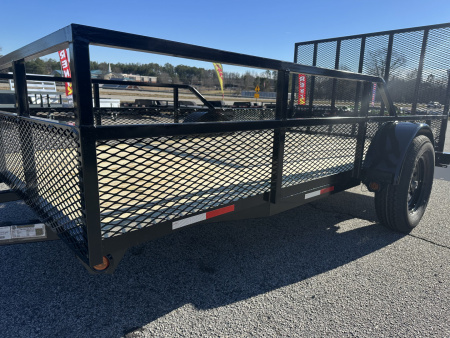 New 2026 6.5X12 CUSTOM RAIL SINGLE AXLE UTILITY TRAILER
