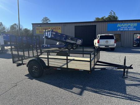 New 2026 6.5X12 CUSTOM RAIL SINGLE AXLE UTILITY TRAILER