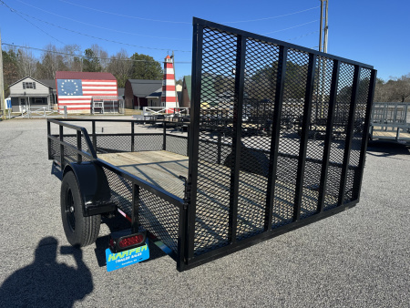 New 2026 6.5X12 CUSTOM RAIL SINGLE AXLE UTILITY TRAILER