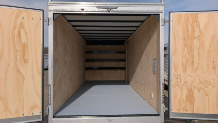 New 2026 Car Mate 7x18 HD Contractor Trailer w/ Rear Barn Doors (9990#)