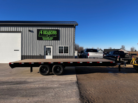 New 2026 H&H Trailers 102"X22' 14K DECKOVER BUMPER PULL Equipment Trailer