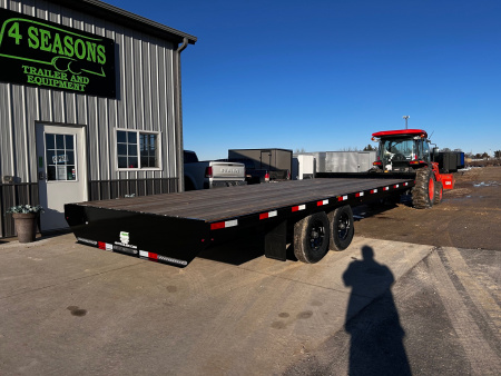New 2026 H&H Trailers 102"X22' 14K DECKOVER BUMPER PULL Equipment Trailer