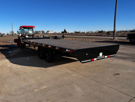 New 2026 H&H Trailers 102"X22' 14K DECKOVER BUMPER PULL Equipment Trailer