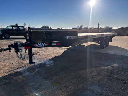 New 2026 H&H Trailers 102"X22' 14K DECKOVER BUMPER PULL Equipment Trailer