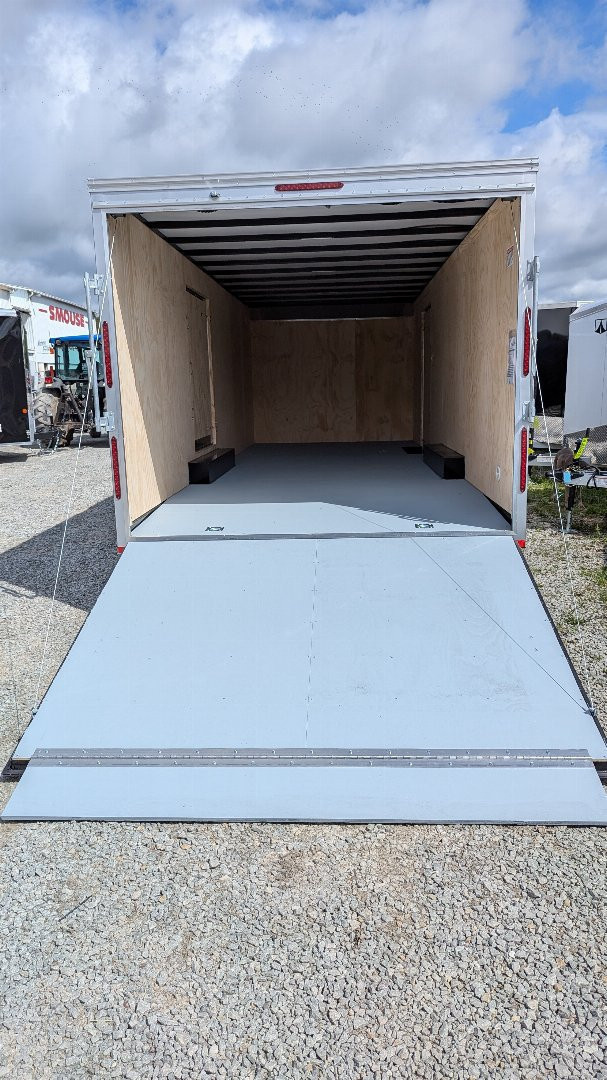 New 2026 Car Mate 8.5x24 HD Custom Car Hauler w/ Ramp Door & Get Out Door!