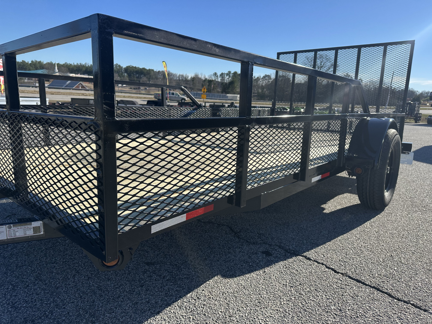 New 2026 6.5X14 CUSTOM RAIL SINGLE AXLE UTILITY TRAILER
