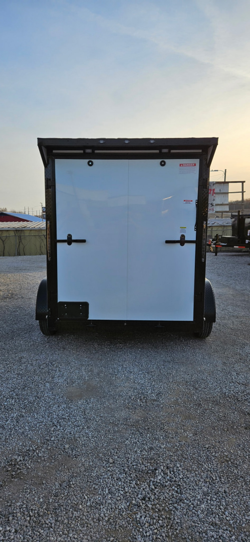 New 2026 Family Trailer 6x12 Tandem Axle Cargo / Enclosed Trailer-Screwless Exterior-Blackout Pkg-Rear Spoiler