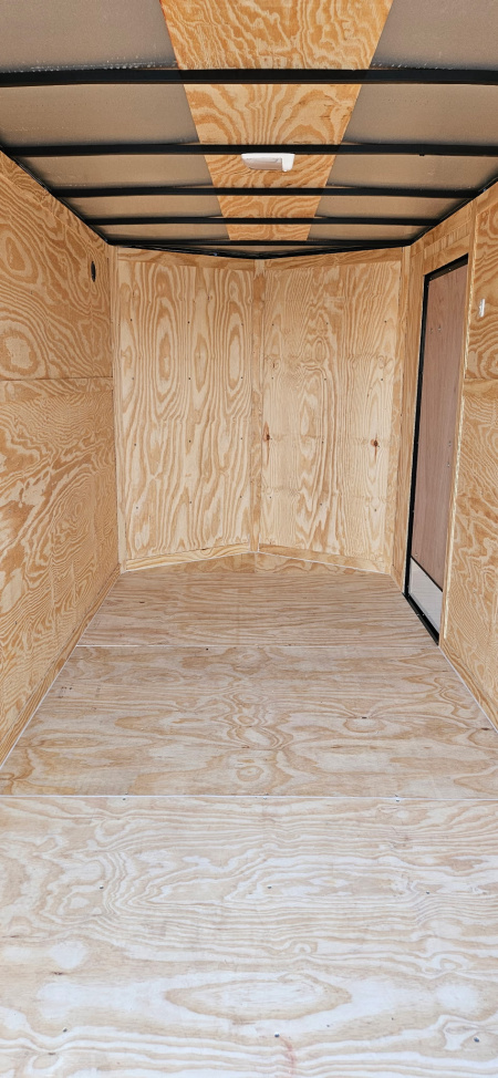 New 2026 Family Trailer 6x12 Tandem Axle Cargo / Enclosed Trailer-Screwless Exterior-Blackout Pkg-Rear Spoiler